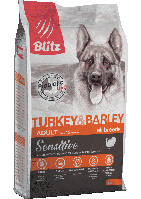 Blitz Sensitive Turkey & Barley Adult (индейка, ячмень), 2 кг