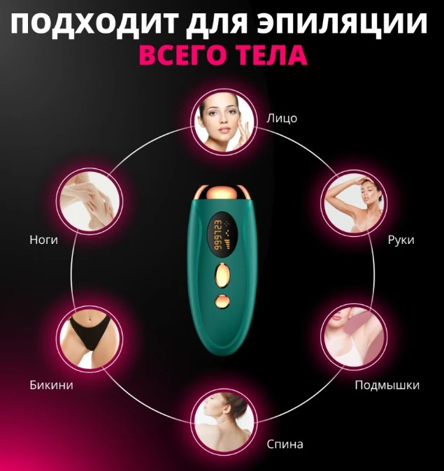 Фотоэпилятор для удаления волос IPL Hair Removal Device (белый) - фото 8 - id-p210910257