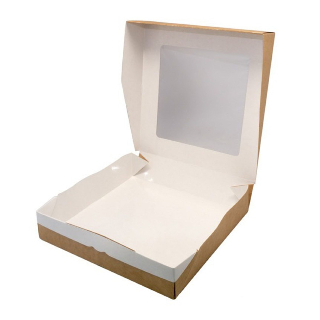 Коробка для пряников/печенья, крафт 200х200х h40 мм - фото 2 - id-p137045574