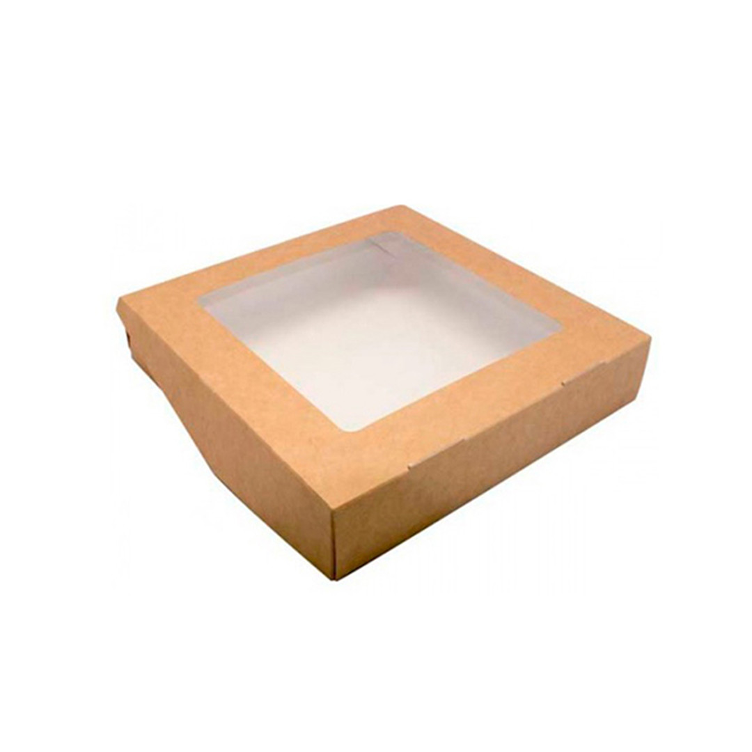 Коробка для пряников/печенья, крафт 200х200х h40 мм - фото 1 - id-p137045574