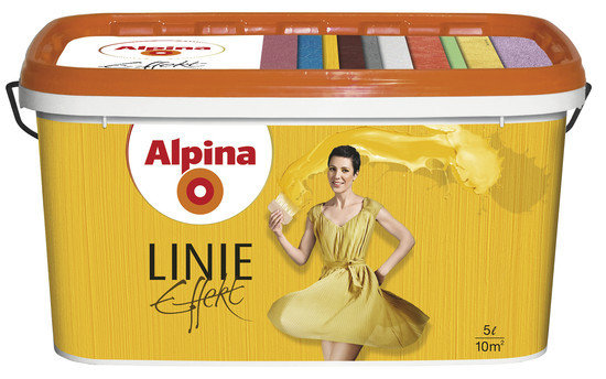 Структурная краска Alpina Linie Effekt 5л, фото 2