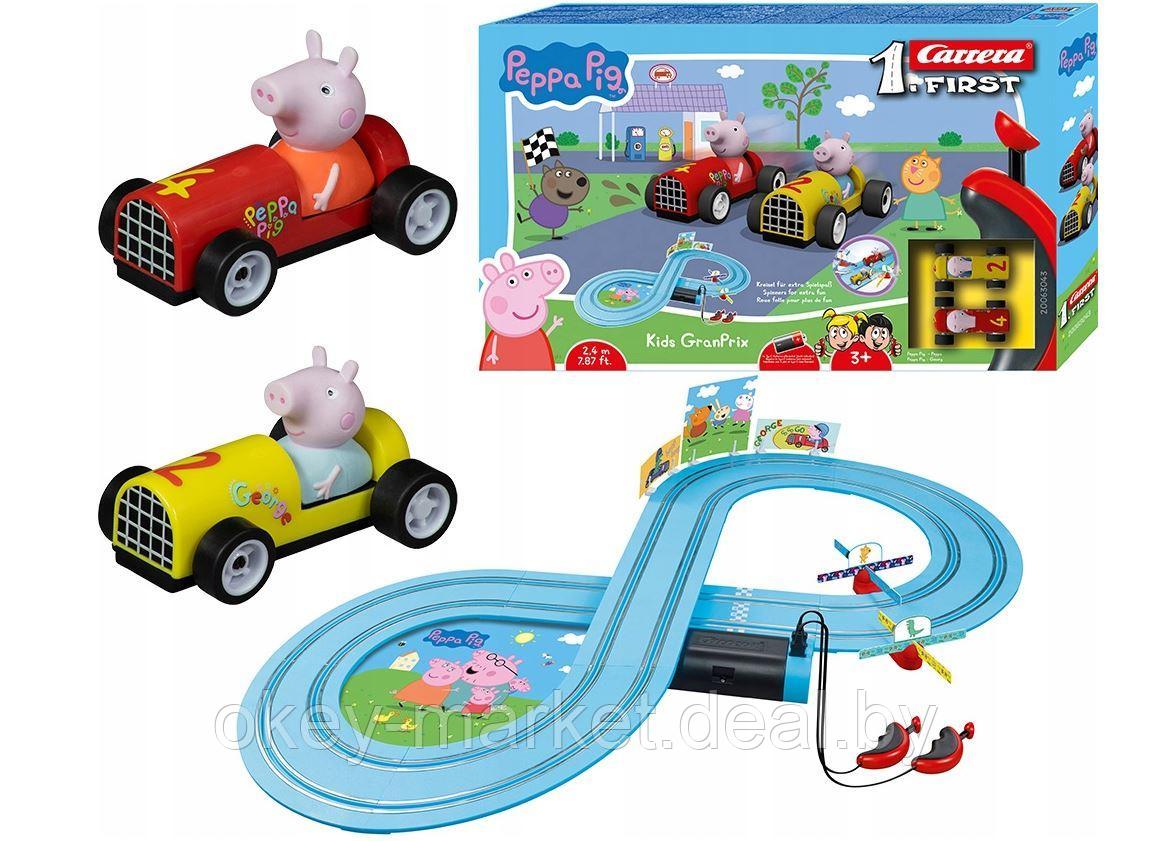 Автотрек Carrera First Peppa Pig - Kids Granprix - фото 1 - id-p210929231