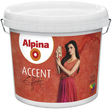 Лазурь с белыми частицами Alpina Accent Effekt 2,5л, фото 2