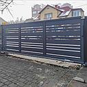 Откатные ворота, ранчо, черный, фото 7