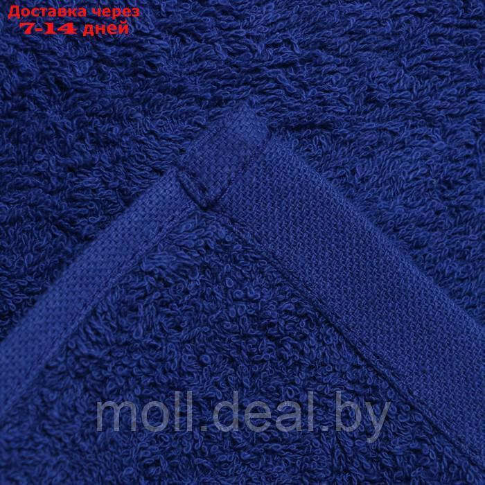 Полотенце махровое с бордюром 70х140 см, DARK BLUE, хлопок 100%, 440г/м2 - фото 4 - id-p210921614