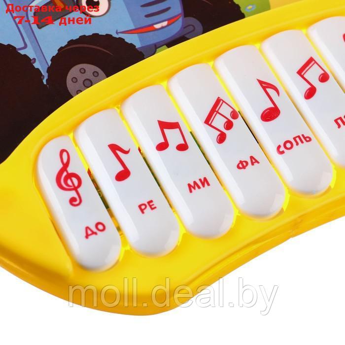 Пианино "Ионика" СИНИЙ ТРАКТОР SL-05982, звук, 16 песен из мультфильма, цвет желтый - фото 3 - id-p210919088