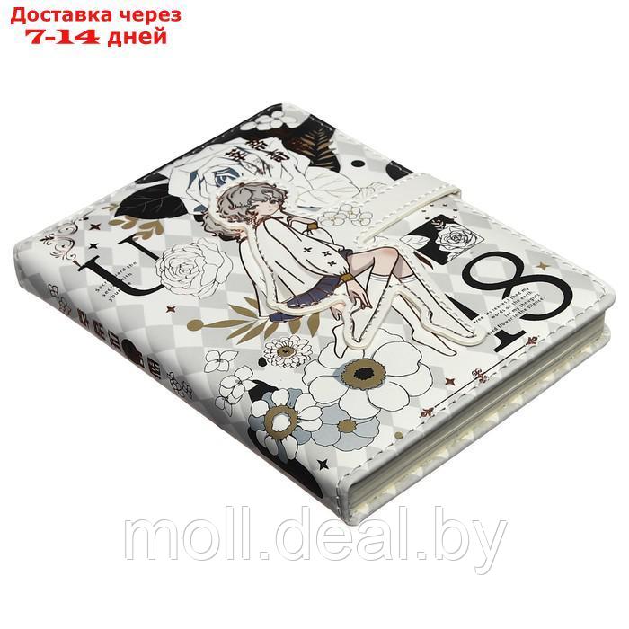 Записная книжка подарочная А6 100 л,цветной блок,с фигурным хлястиком на магните, Аниме МИКС 96689 - фото 6 - id-p210921800