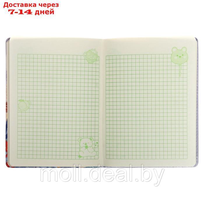 Записная книжка подарочная А6+ 132 л,цветной блок,с фигурным хлястиком на магните,Аниме МИКС 96689 - фото 8 - id-p210921802