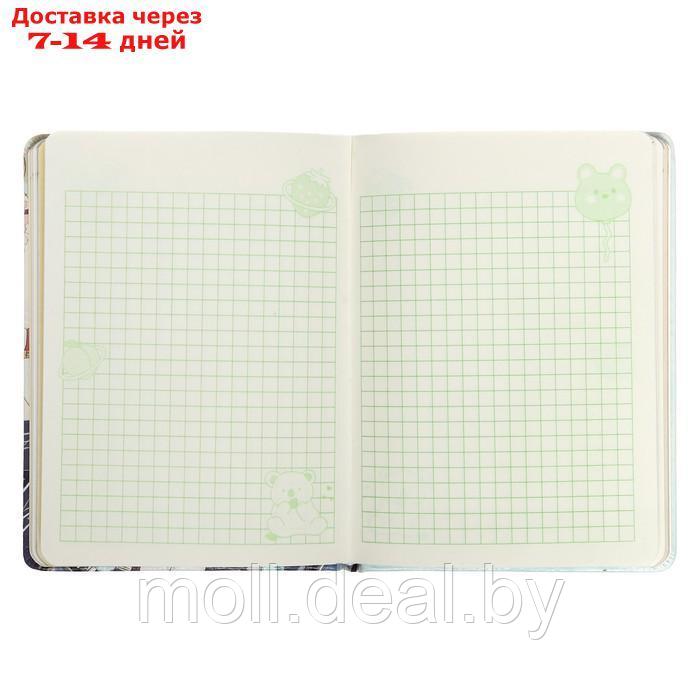 Записная книжка подарочная А6 100 л,цветной блок,с фигурным хлястиком на магните, Аниме МИКС 96689 - фото 6 - id-p210921817