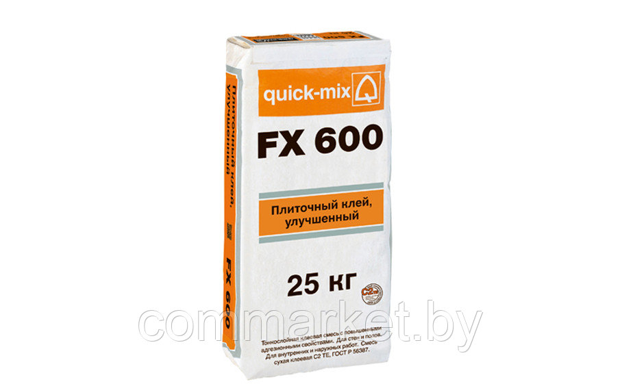Эластичный плиточный клей quick-mix FX600