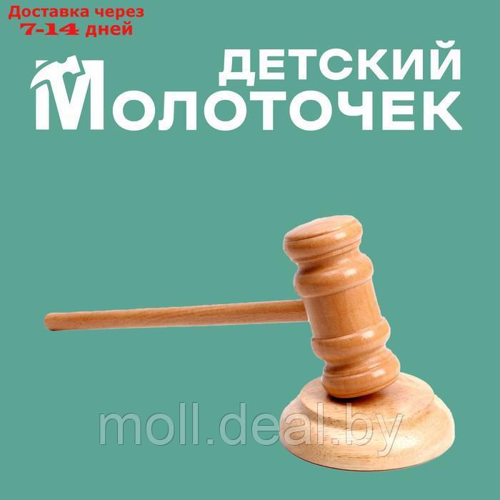 Деревянный детский молоточек "Судья" 4.5х8х33 см. - фото 1 - id-p210919413