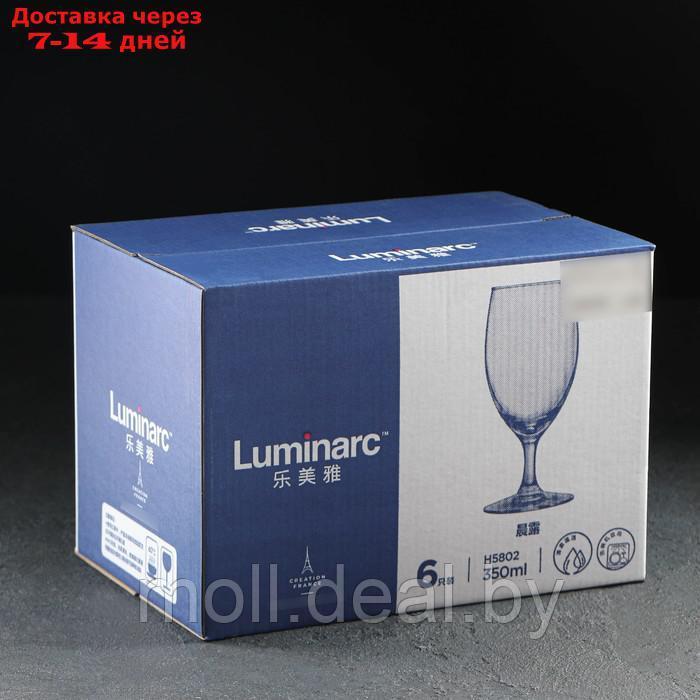 Набор бокалов для пива Luminarc RAINDROP, 350 мл, стеклокерамика, 6 шт - фото 5 - id-p210922101