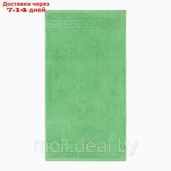 Полотенце махровое с бордюром 70х140 см, цвет классический зелёный хлопок 100%, 430г/м2 - фото 2 - id-p210921265