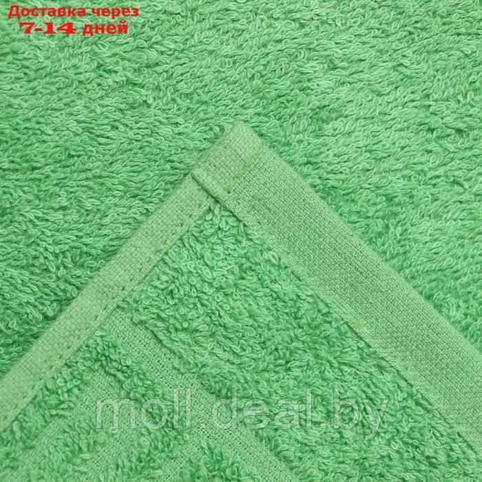 Полотенце махровое с бордюром 70х140 см, цвет классический зелёный хлопок 100%, 430г/м2 - фото 3 - id-p210921265