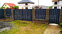 Распашные ворота, из евроштакетника, коричневый/шоколад, фото 7