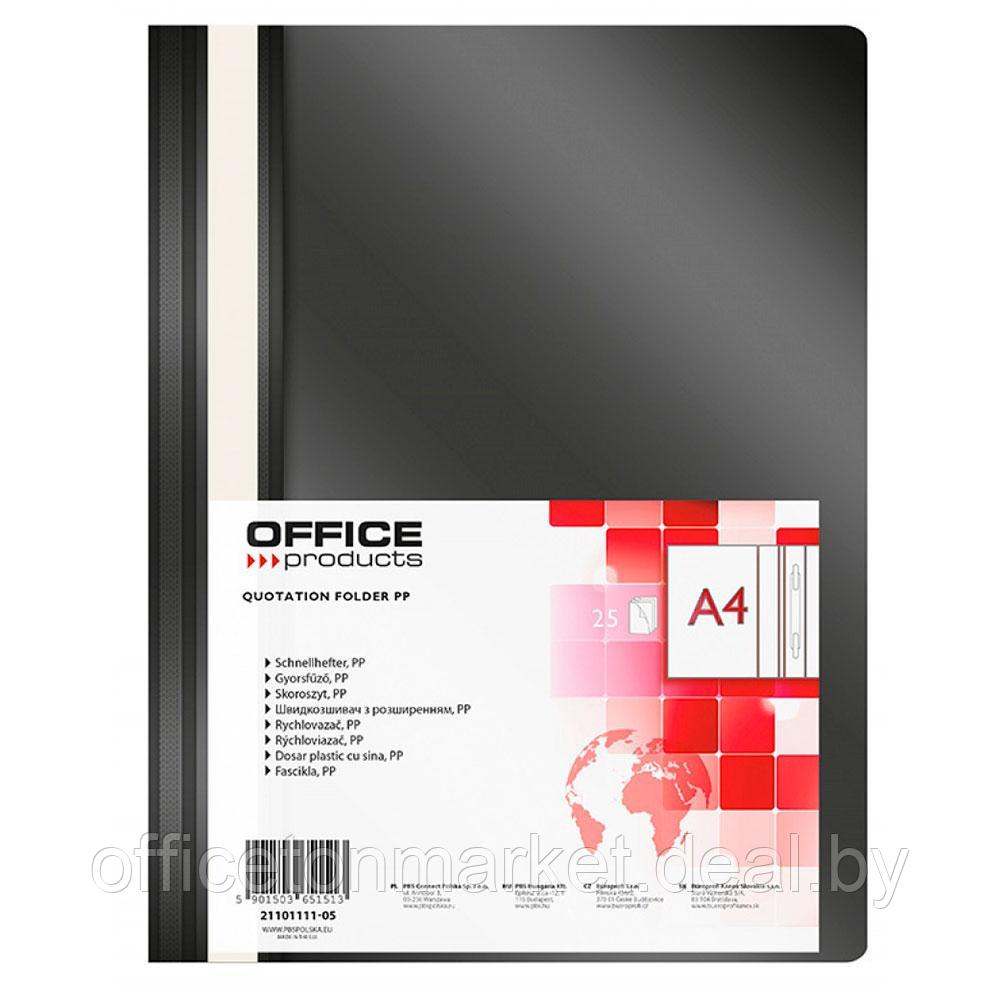 Папка-скоросшиватель "Office Products", А4, черный - фото 1 - id-p210927560