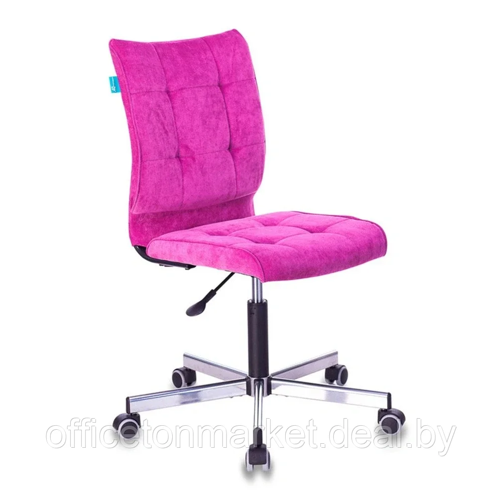 Кресло для персонала "Бюрократ СH-330M/LT", ткань, металл, малиновый - фото 1 - id-p195476961