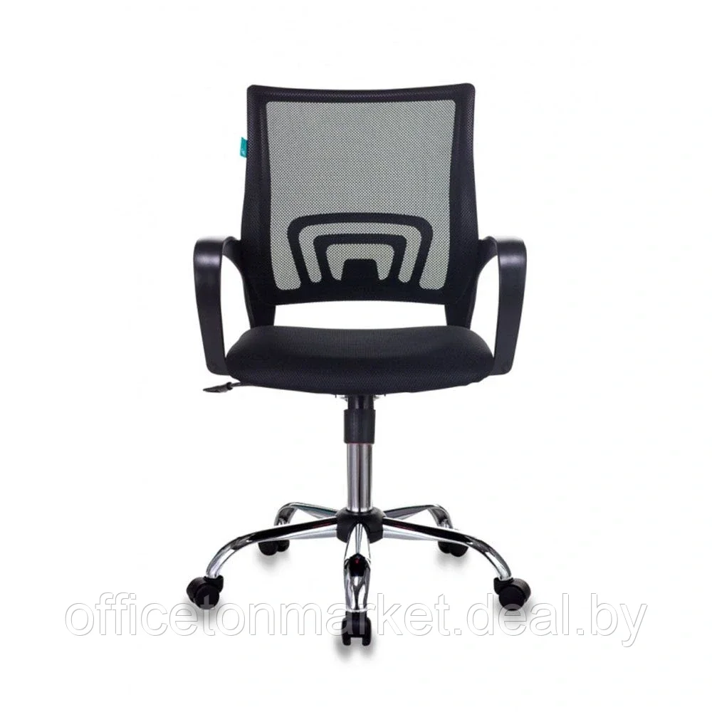 Кресло для персонала Бюрократ "CH-695N/SL/BLACK", ткань, хром, черный - фото 2 - id-p138345606