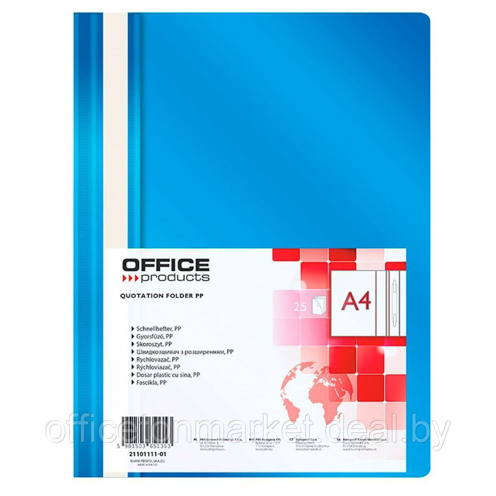 Папка скоросшиватель "Office Products", А4, синий - фото 1 - id-p210927532