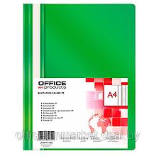 Папка скоросшиватель "Office Products", А4, зеленый