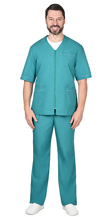 Костюм универсальный на "молнии" зелёный, фото 2