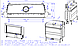 Impression 2G L 118.60.01 темный шамот каминная топка, фото 3