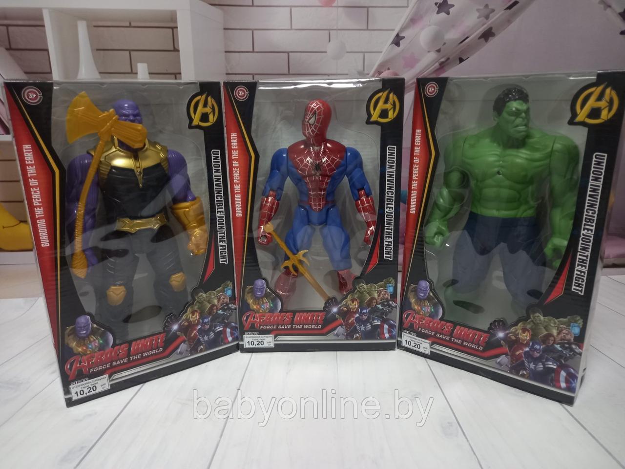 Герои Марвел Человек паук, Халк, Танос Супергерои арт 599A-3