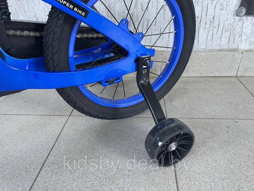 Детский велосипед Delta Prestige 18" New + шлем 2023 (синий) с магниевой рамой и спицованными колёсами - фото 5 - id-p208161757