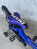 Детский велосипед Delta Prestige 18" New + шлем 2023 (синий) с магниевой рамой и спицованными колёсами, фото 6