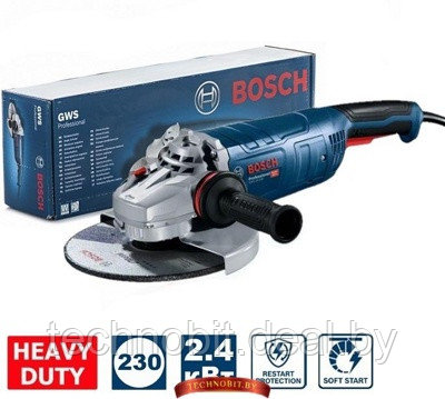 Угловая шлифовальная машина BOSCH GWS 24-230 P Professional (06018C3100) - фото 1 - id-p210937998