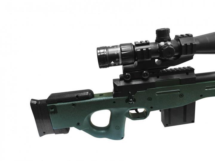 Снайперская винтовка с орбизами с автоматическим режимом. Орбиган AWM черно-зеленый хаки - фото 3 - id-p210938746