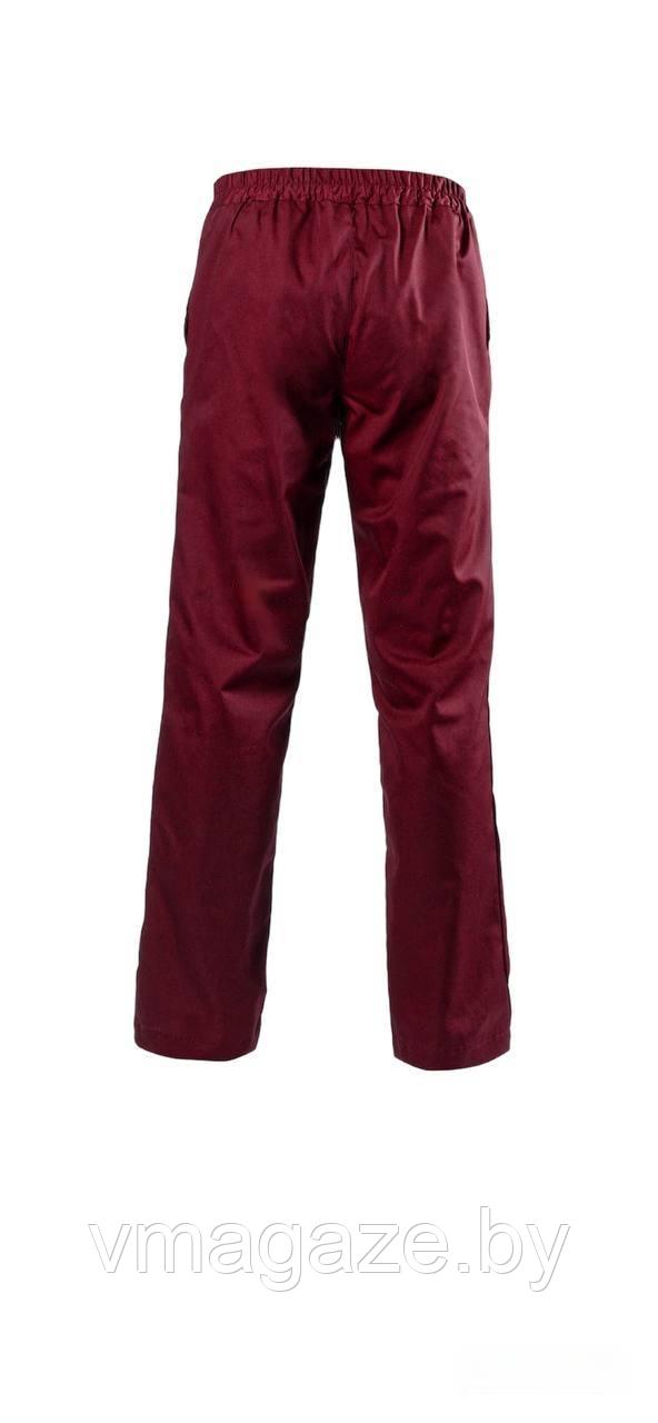 Медицинские брюки, мужские Кларк ( цвет бордовый) - фото 4 - id-p210938766