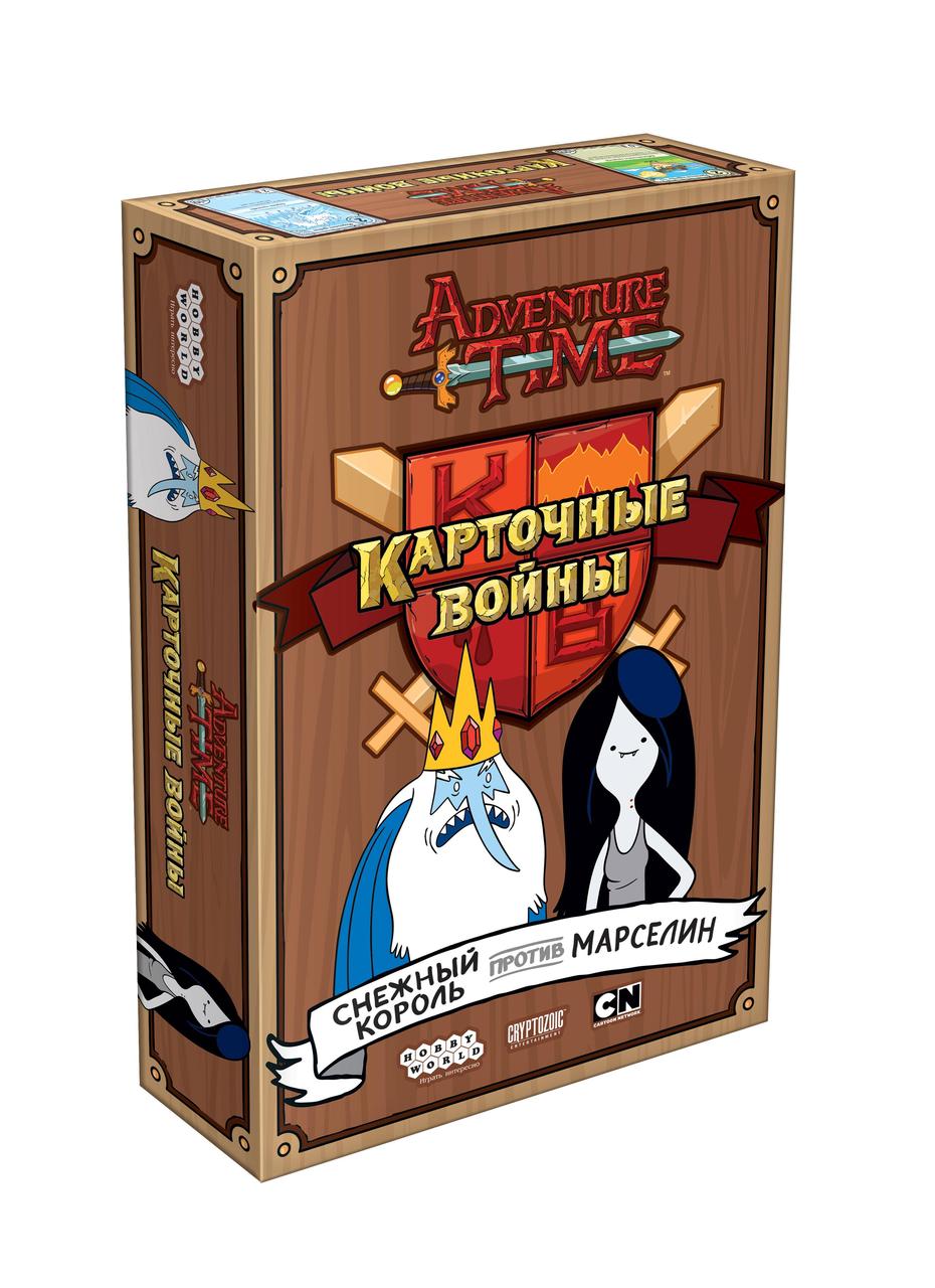 Настольная игра Время приключений Карточные войны Снежный король против Марселин
