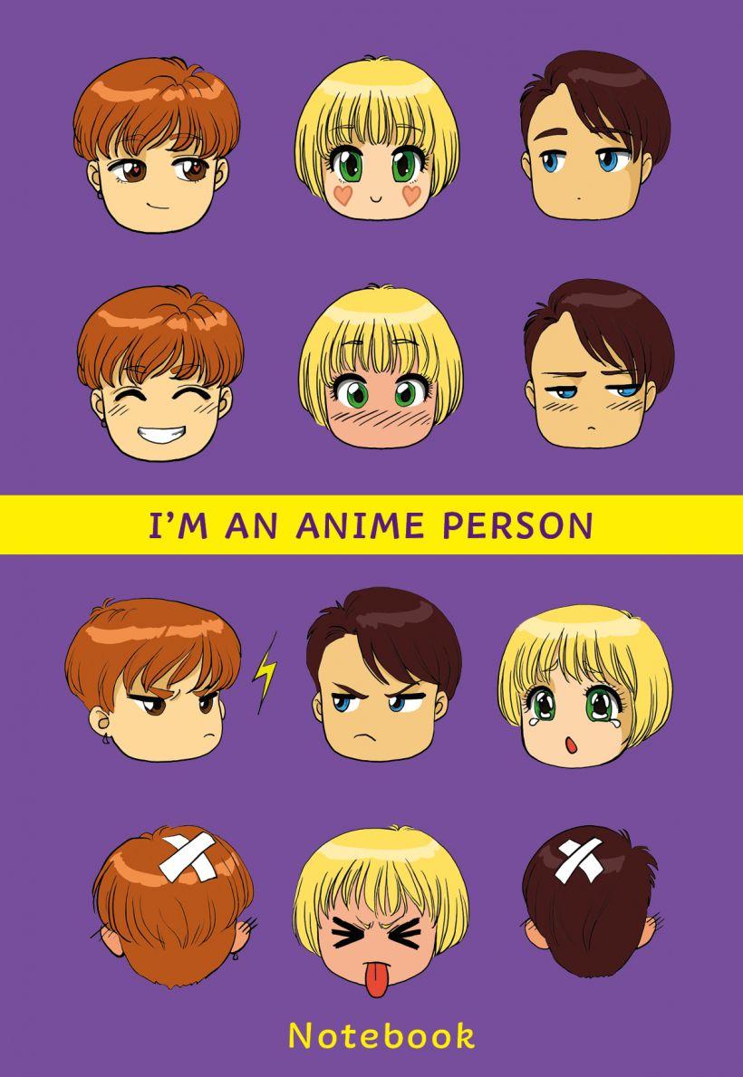 Блокнот I'm an anime person. Блокнот для истинных анимешников