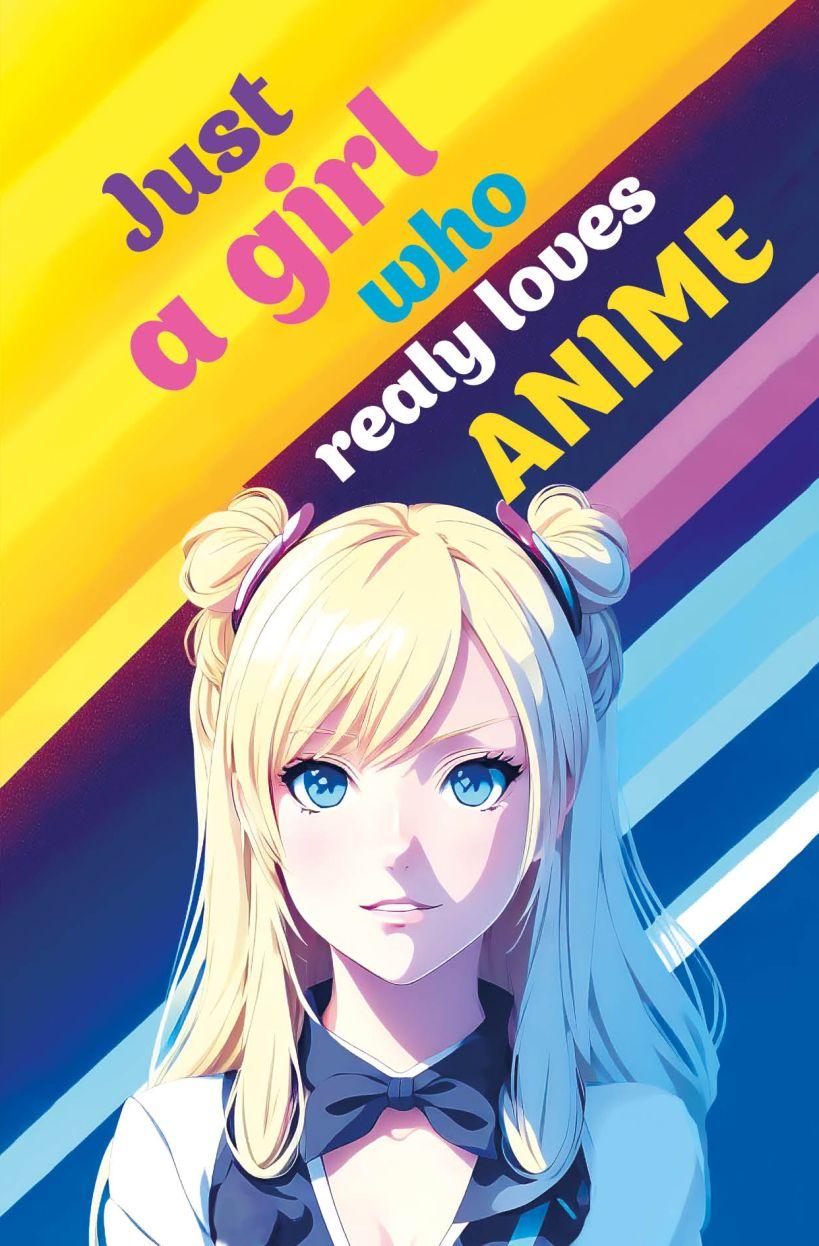 Скетчбук Just A Girl Who Loves Anime светлый (твердый переплет, 96 стр) - фото 1 - id-p207186368