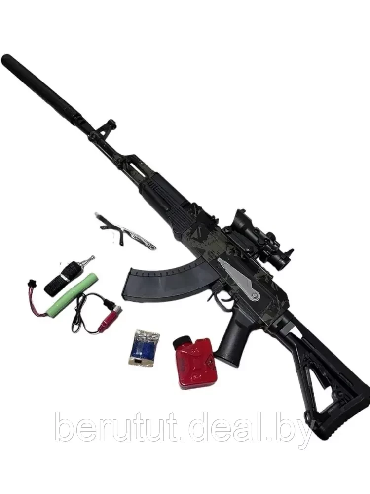 Штурмовая винтовка АК-74 на орбизе / детский автомат с аккумулятором
