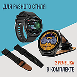 Умные часы Smart Watch Mivo GT3 /1.5/ IP68 / NFC / 2 комплекта ремешков Циферблат Черный, фото 9