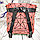 Светящийся неоновый рюкзак-сумка Хамелеон. Светоотражающий рюкзак Красный NEW, фото 8