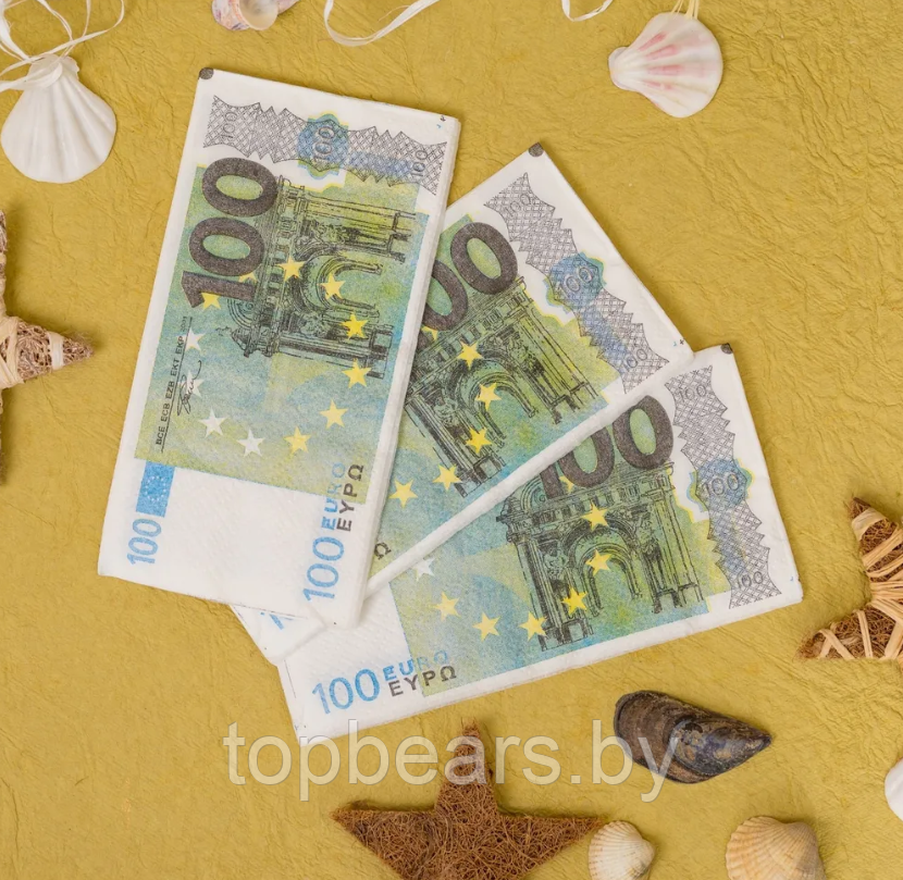Купюры бутафорные доллары, евро, рубли (1 пачка) / Сувенирные деньги 500 Euro бутафорных (100 шт. в пачке) - фото 8 - id-p179882056