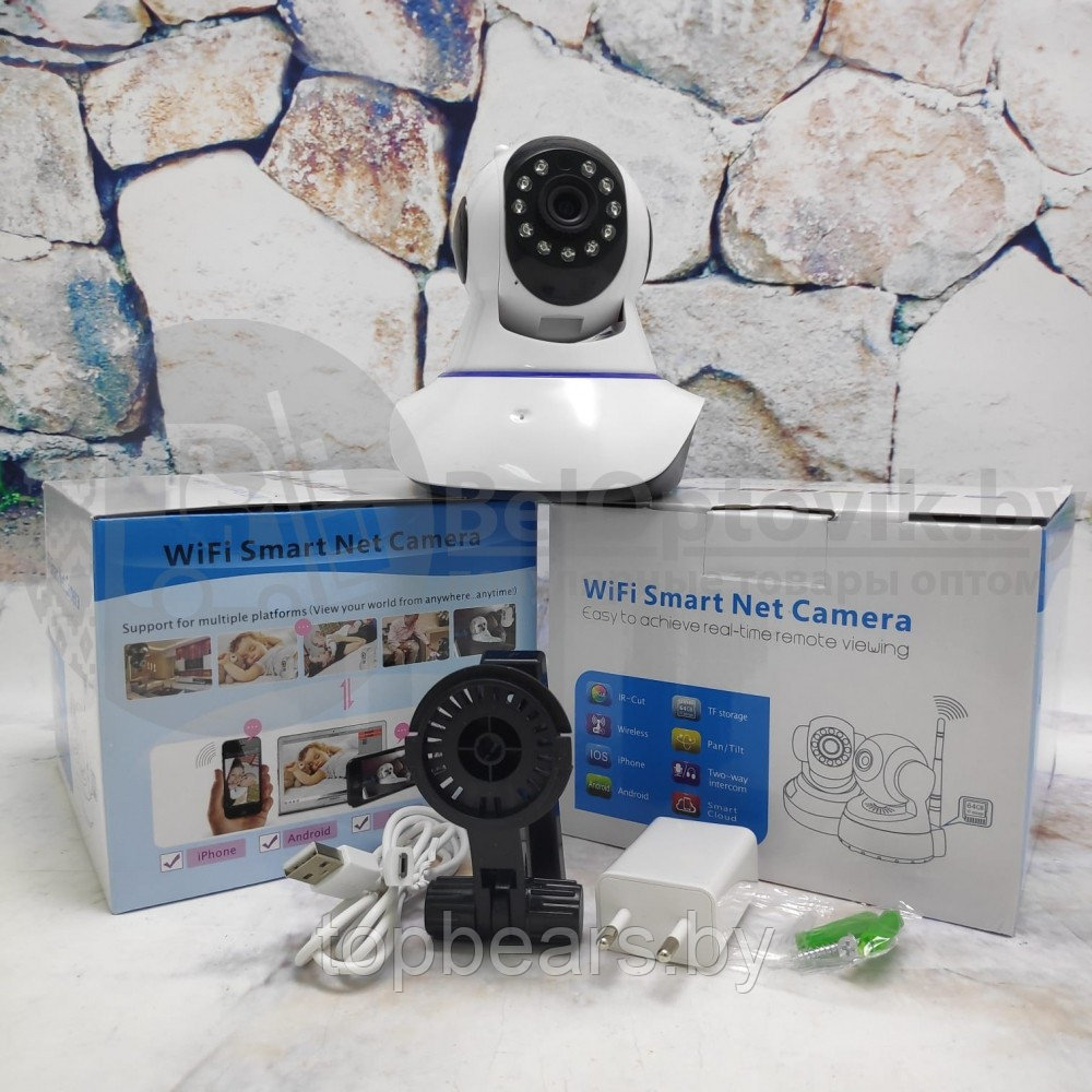 Беспроводная поворотная Wi-Fi камера видеонаблюдения Wifi Smart Net Camera v380s - фото 5 - id-p179745434