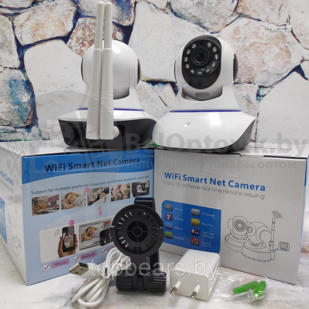 Беспроводная поворотная Wi-Fi камера видеонаблюдения Wifi Smart Net Camera v380s - фото 8 - id-p179745434