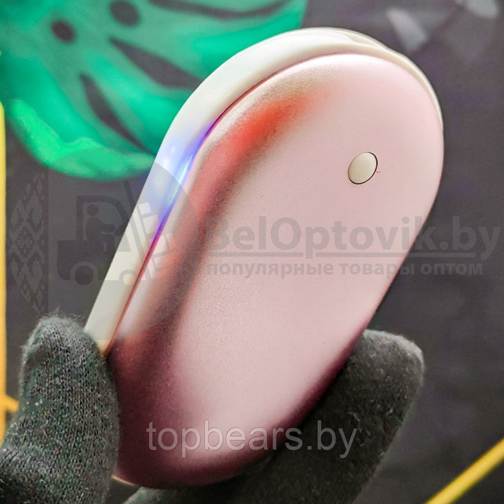 Грелка для рук и аккумулятор Power Bank Pebble Hand Warmer 5000 мАч Розовый - фото 5 - id-p179856358