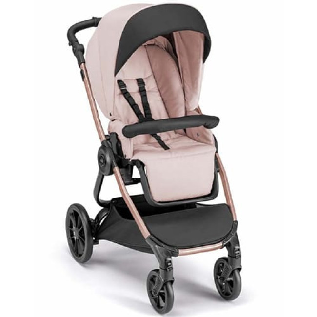 Детская коляска CAM Avant (2 в 1) ART968-T584+ART805T-V95S (Розовый/черный c рамой цвета Розовое Золото) - фото 3 - id-p210943675