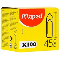 СКРЕПКИ "MAPED", 45 ММ, 100 ШТ, СЕРЕБРИСТЫЙ