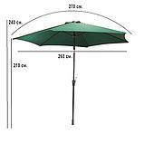Зонт садовый ECOS GU-03 (зеленый) без подставки, фото 3