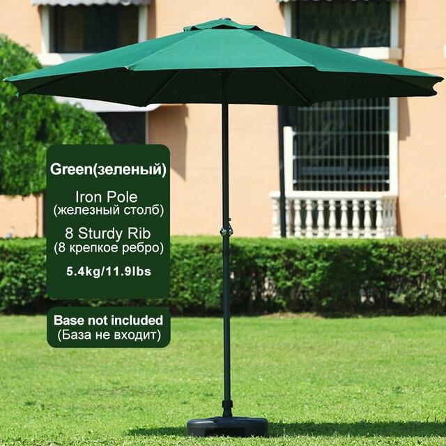 Зонт садовый ECOS GU-03 (зеленый) без подставки - фото 5 - id-p210956088