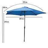Зонт садовый ECOS GU-01 (синий) без подставки, фото 2