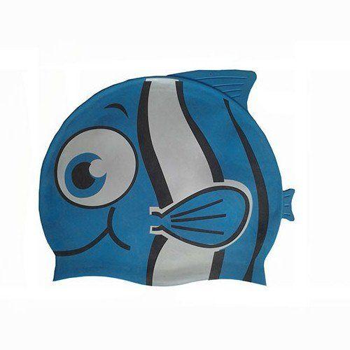 Шапочка для плавания силиконовая "Рыбка" YS10 (синяя) - фото 1 - id-p210955072