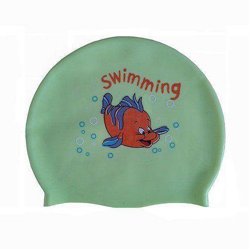 Шапочка для плавания силиконовая с рисунком RH-С - фото 1 - id-p210955075