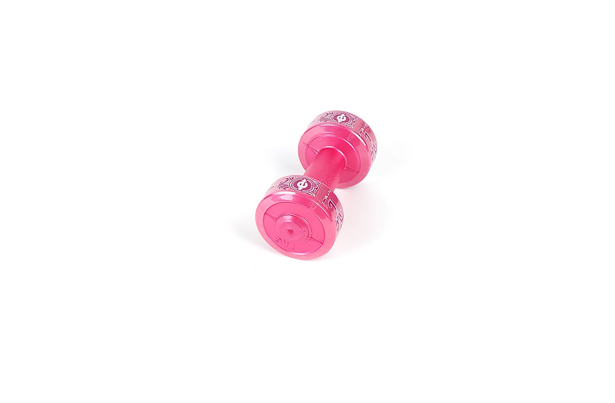 Гантель корпус пластик, розовый (1кг) - фото 3 - id-p210955083